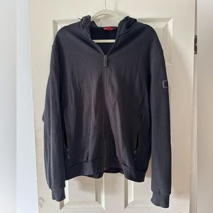 Burberry sport zip up hoodie black men